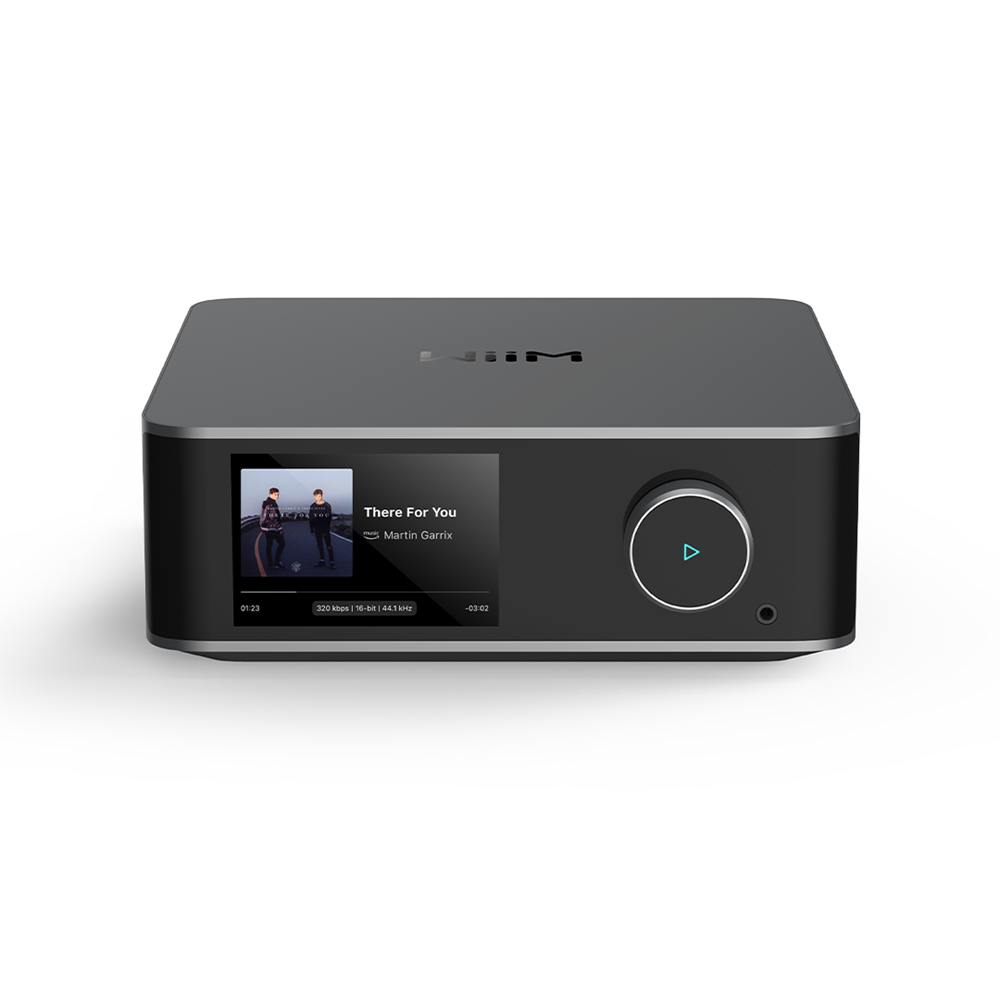 WiiM Ultra — Space Grey — front view